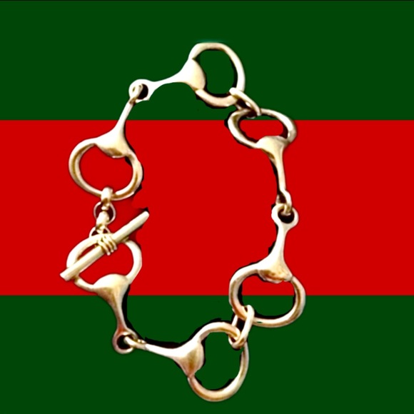 Sterling Silver Equestrian Style Horse-bit Toggle Bracelet - Picture 8 of 16